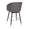 Flash Furniture 26" Gray LeatherSoft Counter Stool with Wood Legs AY-1928-26-GY-GG - alternate 8